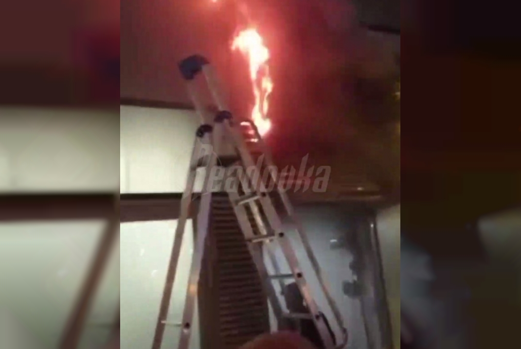 При пожаре в Москве на Цветном бульваре никто не пострадал