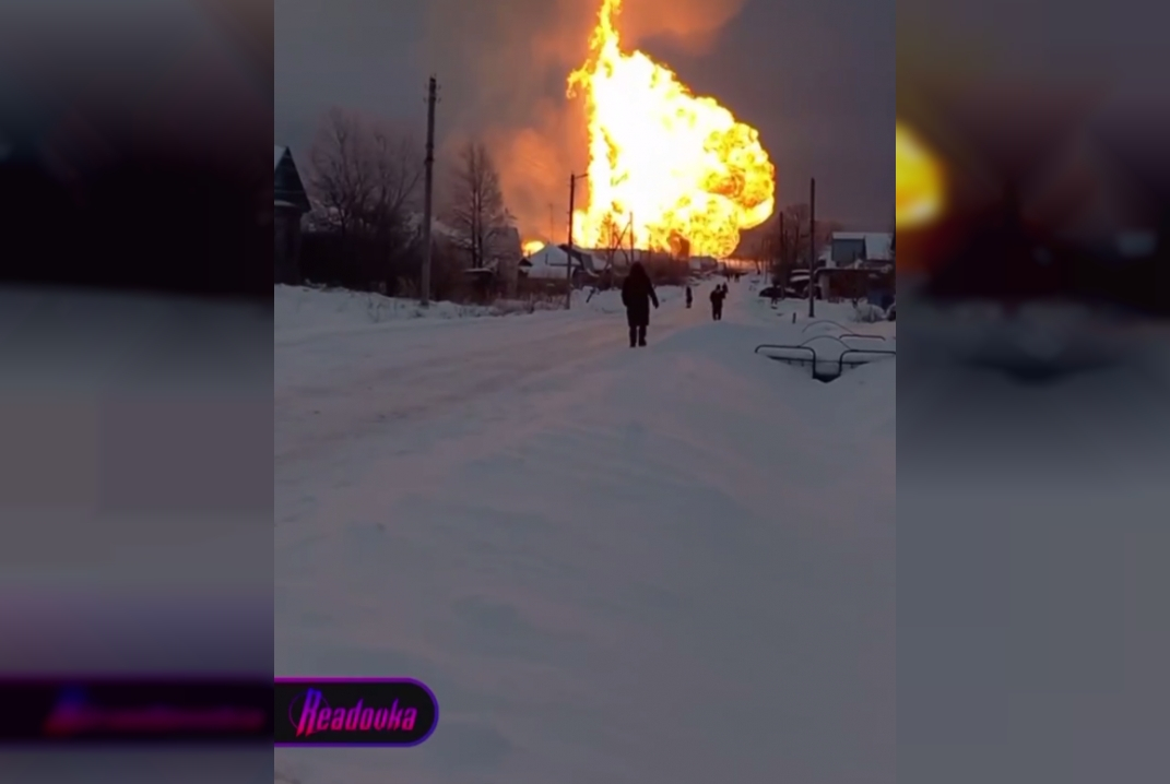 В Чувашии загорелся газопровод